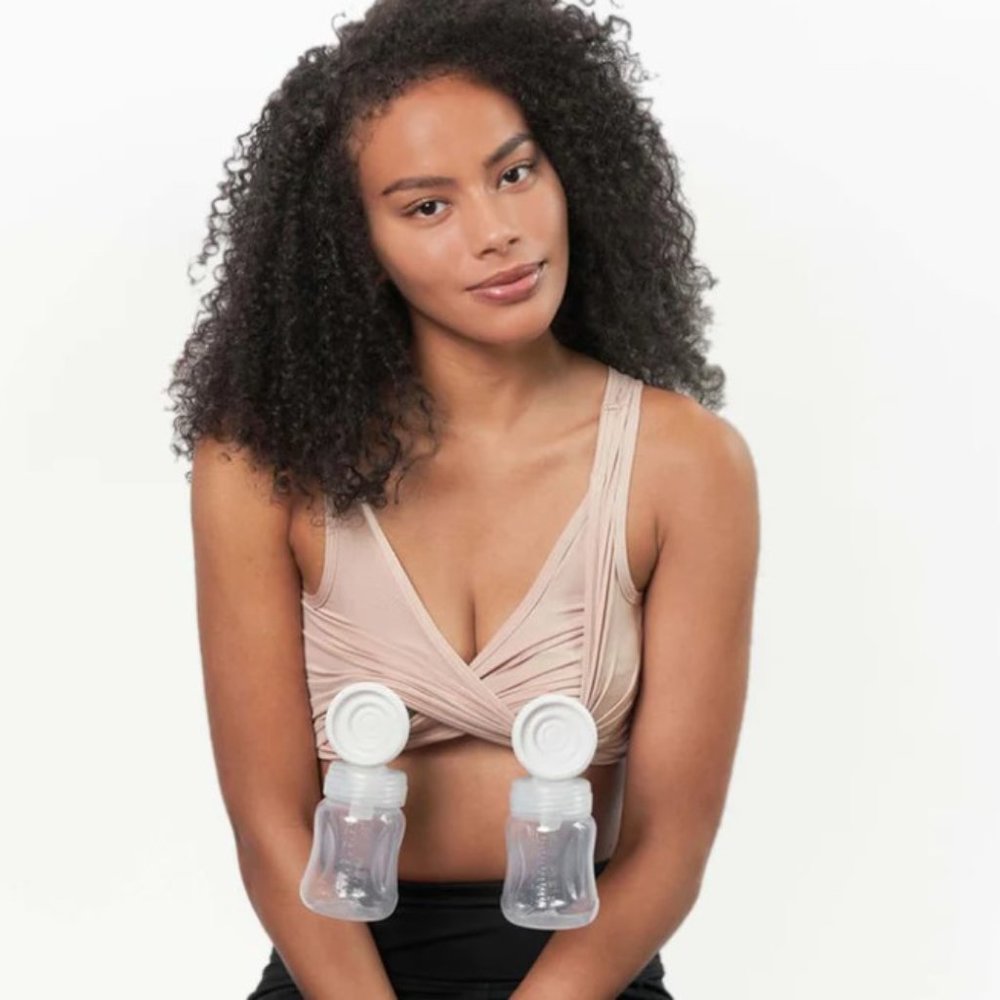 Larken X pumping nursing bra small